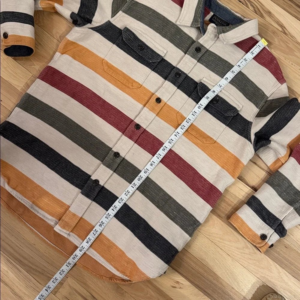 Pendleton Men's Driftwood Cotton Chamois Shirt featuring a multi-color L - Picture 5 of 8